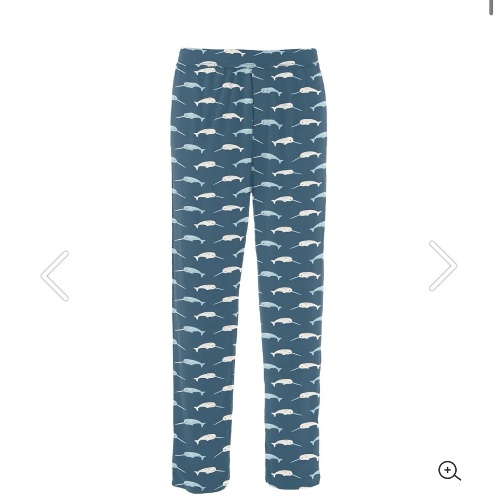 Men's Print Pajama Pants in Deep Sea Narwhal